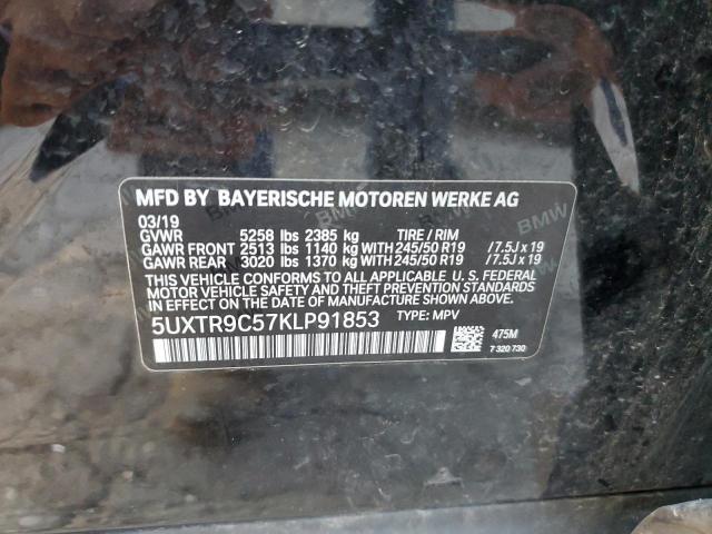 5UXTR9C57KLP91853 2019 BMW X3, photo no. 13