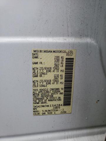 5N1AZ2MH7HN154284 Nissan MURANO S