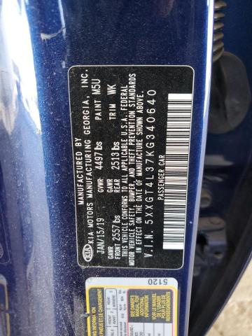 5XXGT4L37KG340640 KIA Optima Lx