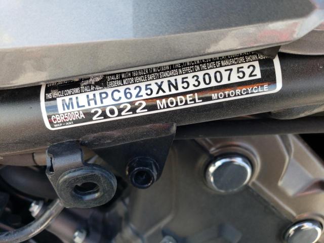 2022 HONDA CBR500 RA MLHPC625XN5300752