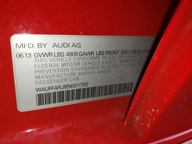 VIN WAUFFAFL8EN001792 2014 Audi A4, Premium Plus no.12