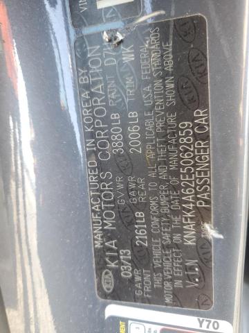 KNAFK4A62E5062859 KIA FORTE LX