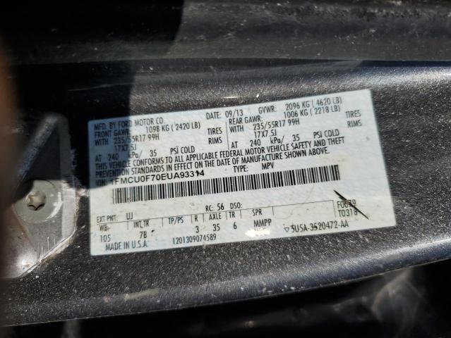 1FMCU0F70EUA93314 | 2014 FORD ESCAPE S