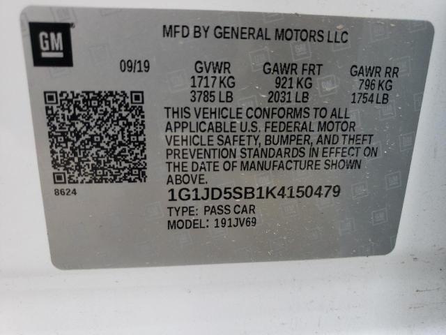 1G1JD5SB1K4150479 Chevrolet Sonic LT 10