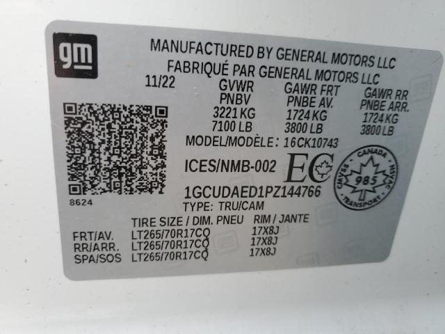 2023 CHEVROLET SILVERADO2 1GCUDAED1PZ144766