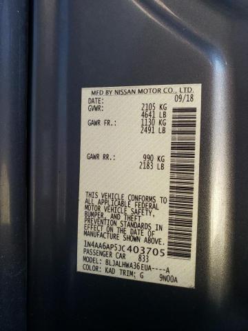 1N4AA6AP5JC403705 Nissan Maxima 3.5s