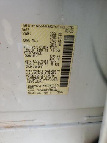 1N6BA0EC6FN505722 Nissan TITAN S