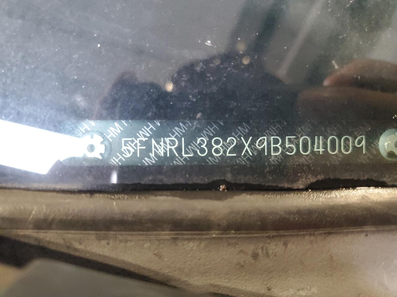 5FNRL382X9B504009 2009 Honda Odyssey Lx