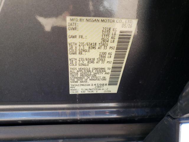 5N1AZ2MG1GN145988 Nissan MURANO S