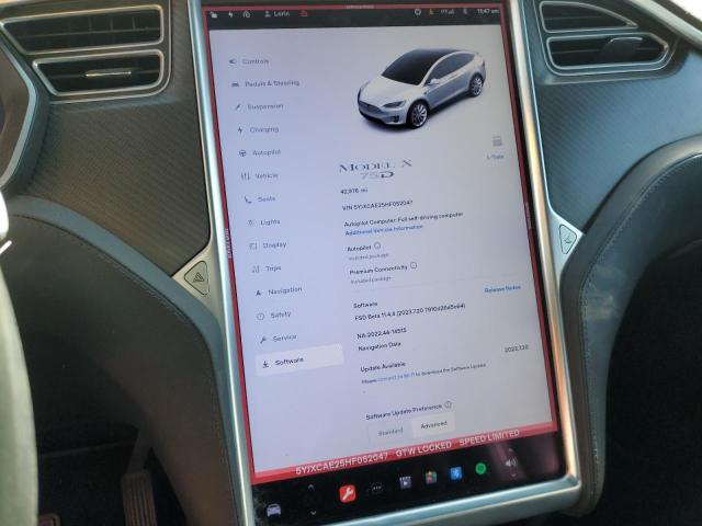 5YJXCAE25HF052047 Tesla MODEL X