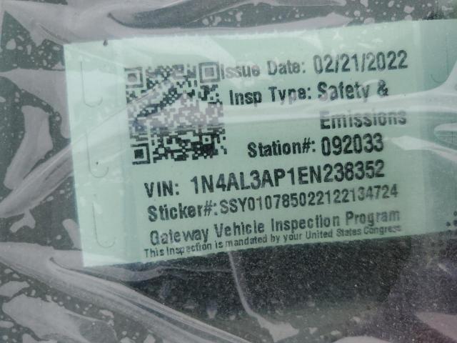 1N4AL3AP1EN238352 Nissan ALTIMA 2.5