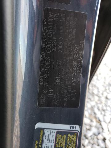 KNAFX4A89F5359731 KIA FORTE EX