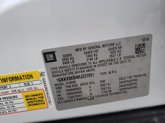 1GKKVSKD4HJ237851 GMC Acadia Limited Slt-2
