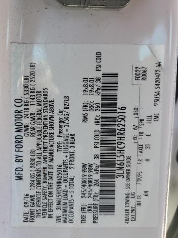 2017 LINCOLN MKZ BLACK 3LN6L5HC9HR625016