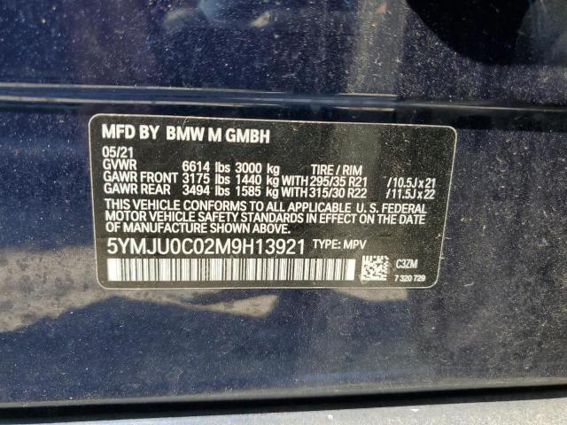 5YMJU0C02M9H13921 BMW X5 M 13