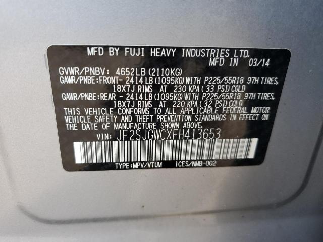 JF2SJGWCXFH413653 Subaru Forester 2.0xt Touring