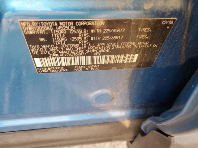 2017 TOYOTA RAV4 XLE - JTMWFREV7HJ704977