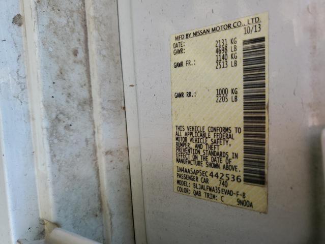 1N4AA5AP5EC442536 Nissan MAXIMA S