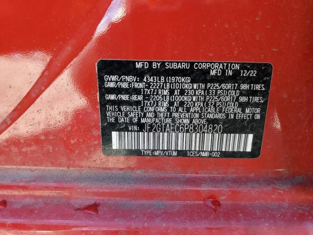 JF2GTAEC6P8304820 Subaru Crosstrek Premium