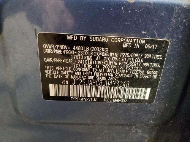 JF2SJABC8JH433248 Subaru Forester 2.5i