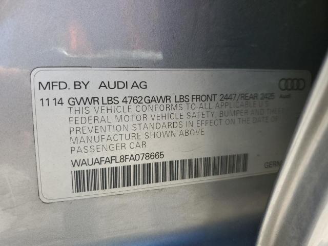 VIN WAUAFAFL8FA078665 2015 Audi A4, Premium no.12