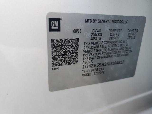 2019 BUICK LACROSSE A - 1G4ZV5SS3KU104817