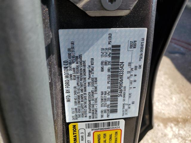 3FA6P0HD6HR335424 Ford FUSION SE
