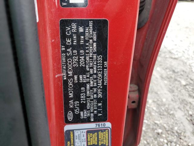 3KPF24AD5KE131335 KIA FORTE FE