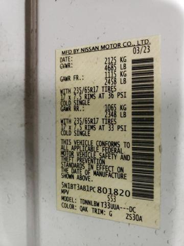 2023 NISSAN ROGUE S AW - 5N1BT3AB1PC801820