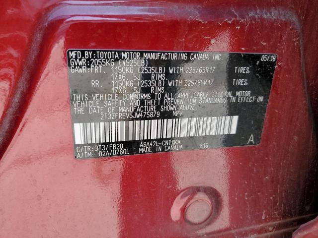 2T3ZFREV5JW475879 Toyota RAV4 LE