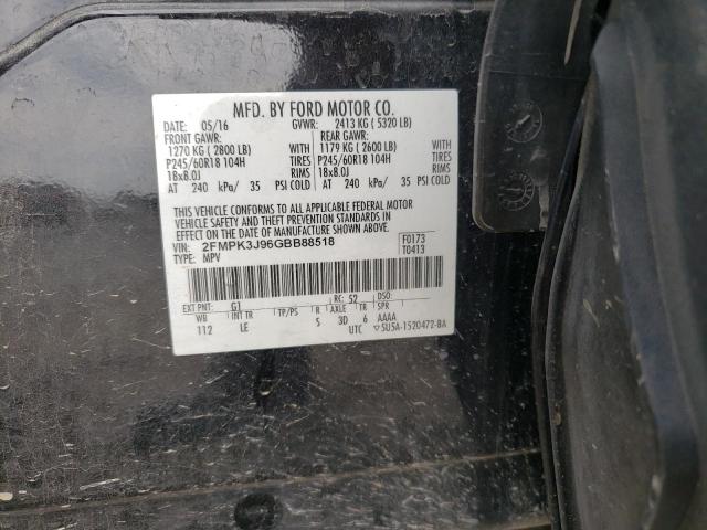 2FMPK3J96GBB88518 Ford EDGE SEL