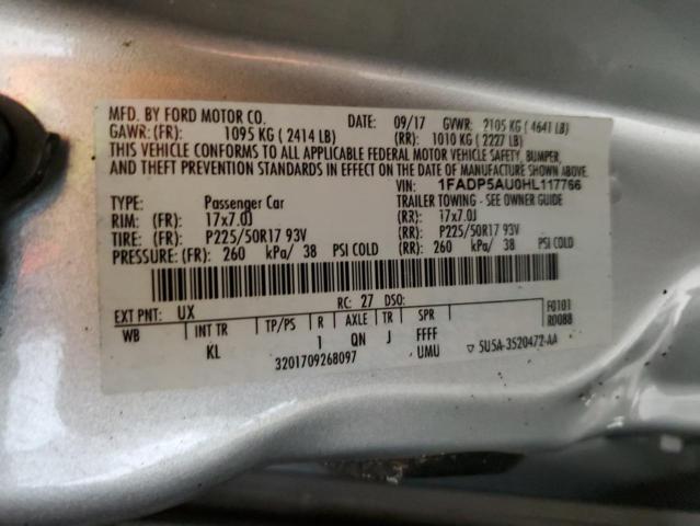 1FADP5AU0HL117766 Ford C-MAX SE