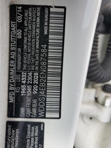 WDDSJ4EB2EN087584 Mercedes-Benz CLA 250