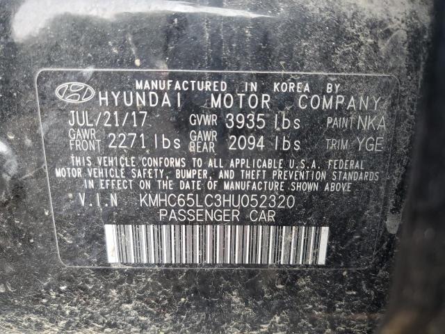 2017 HYUNDAI IONIQ BLUE - KMHC65LC3HU052320