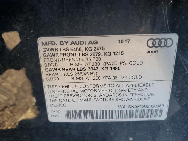 WA1BNAFY9J2080380 2018 AUDI Q5, photo no. 13