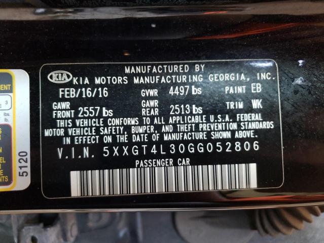 5XXGT4L30GG052806 KIA Optima Lx
