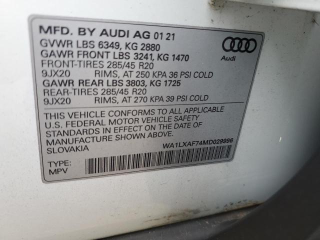 WA1LXAF74MD029996 Audi Q7 PREMIUM 14