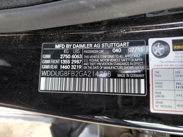 WDDUG8FB2GA214258 Mercedes-Benz S 550 4matic