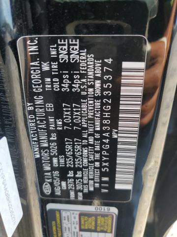 5XYPG4A38HG235374 KIA SORENTO LX