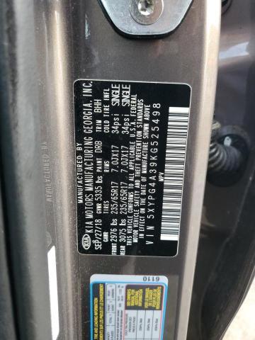 5XYPG4A39KG525498 KIA SORENTO L