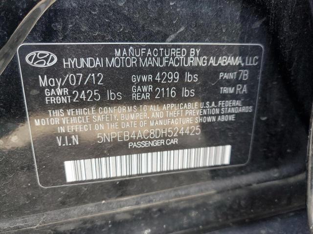 5NPEB4AC8DH524425 | 2013 Hyundai sonata gls