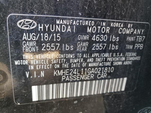 KMHE24L11GA021810 Hyundai SONATA HYBRID