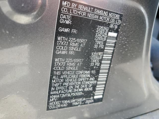 KNMAT2MT9LP501315 Nissan ROGUE S