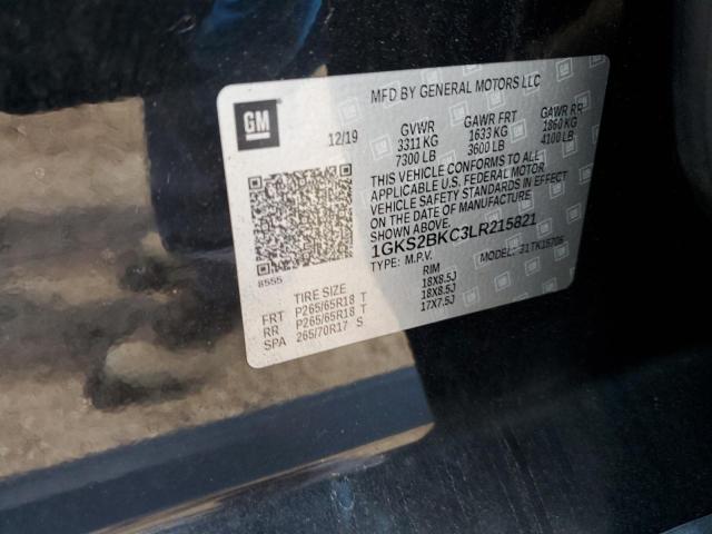 1GKS2BKC3LR215821 GMC YUKON SLT