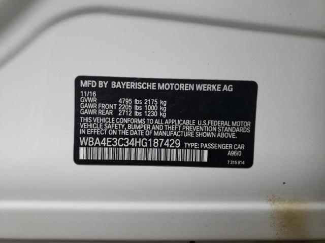 2017 BMW 440I GRAN - WBA4E3C34HG187429