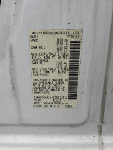 2018 NISSAN NV 1500 S - 1N6BF0KM5JN808191