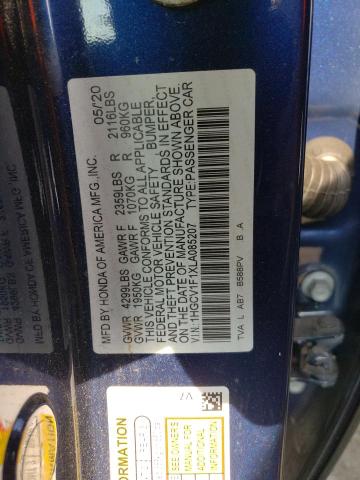 2020 HONDA ACCORD LX - 1HGCV1F1XLA085207