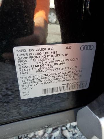 WA1EAAFY9P2037725 | 2023 Audi q5 premium plus 45