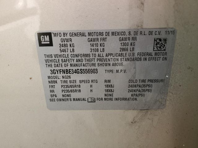 3GYFNBE34GS556903 Cadillac Srx Luxury Collection