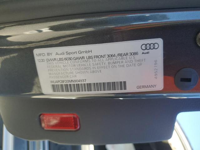 WUAPCBF20MN904937 Audi S7/rs7 RS7 10